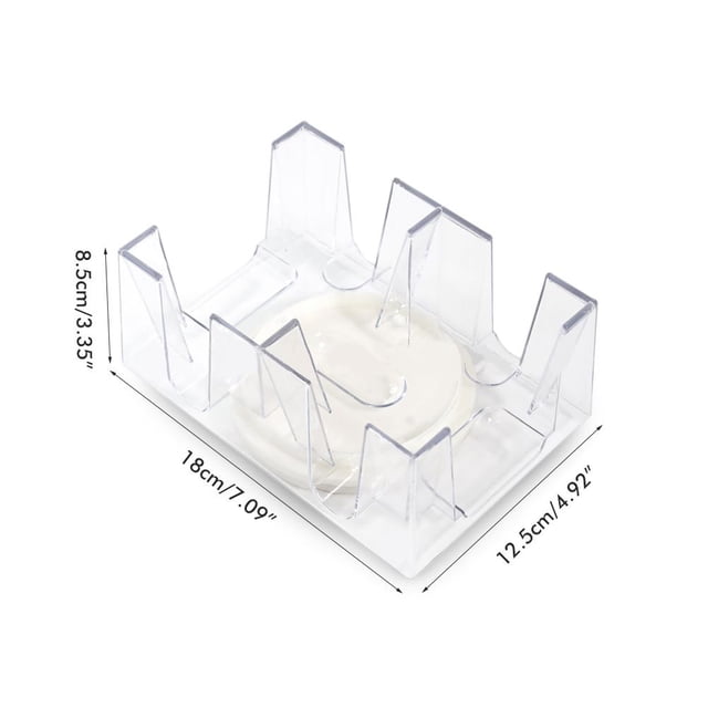 Bandeja de cartas giratoria de 2 barajas/6 barajas, práctico soporte para cartas de juego, organizador de juegos de cartas transparente