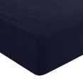 thumbnail image 1 of Unique Bargains Brushed Microfiber Fitted Sheet Mattress Protector Wrink Resistant Solid Cover Navy Blue Queen, 1 of 10