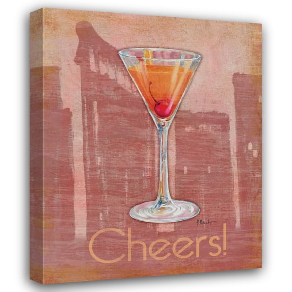 Paul Brent 28x34 Gallery Wrapped Canvas Wall Art Titled - Big City Cocktail II
