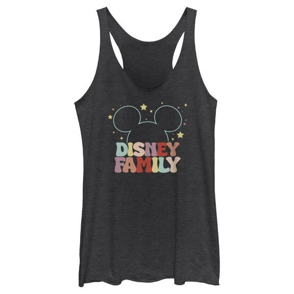 Women's Mickey & Friends Family Colorful  Racerback Tank Top