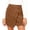 Camel, variant on Faux Suede Mini Skirt Fall Winter Bodycon Short Suede Mini Skort for Women Zipper Closure Irregular Skirts