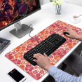 thumbnail image 2 of Long Mouse Pads for Desk,Pioneer Flower Floral Print Pattern Desk Mats on Top Of Desks, Desk Mouse Pad Extra Large with 3mm Non-Slip Base and Stitched Edge for Gaming,Office,Work,Home 31.5"x15.7", 2 of 6
