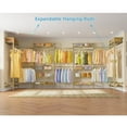 thumbnail image 5 of Timate U3 U Shape Garment Rack , Expandable Industrial Pipe Clothing Rack Wall Mounted Closet,Gold, 5 of 7