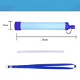 thumbnail image 2 of Water Filter Straw, Ultralight Life Survival Straws Water Purifier, Outdoor Survival Gear for Camping Hiking Climbing and Emergency, 30*225Mm, 2Pcs, 2 of 4