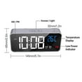 thumbnail image 3 of Led Display Digital Alarm Clock, Usb Charging Port, Sound Control, Alarm Ringtones, Volume And Brightness Adjustable, 12/24 H, Snooze Function, Bedroo, 3 of 3