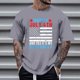 thumbnail image 1 of Tops para hombre, blusas y camisas de cuello redondo y manga corta para hombre, tops casuales de cuello redondo y manga corta con estampados especiales para hombre., 1 of 5