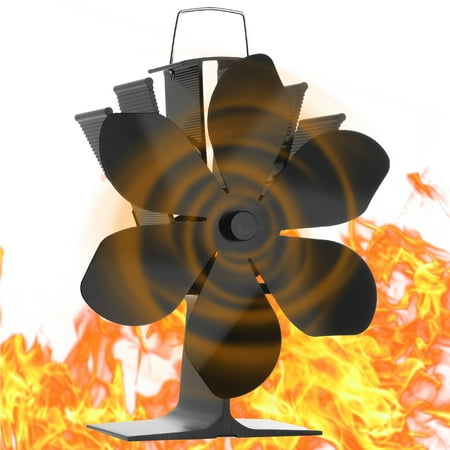 

Heat Powered Stove Fan | Fireplace Fan for Wood | Energy Saving Wood Stove Fan Silent Aluminum Stove Fan High Efficiency Environmentally Friendly