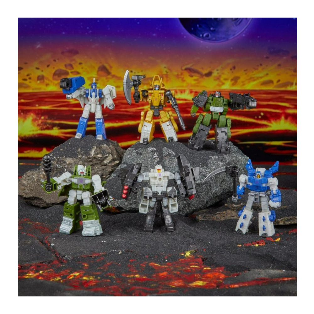 Transformers Legacy United TL-89 Decepticon Dino King, Set Di 6 Figure Combinabili In Uno, Action Figure Da Collezione Per Il 40° Anniversario