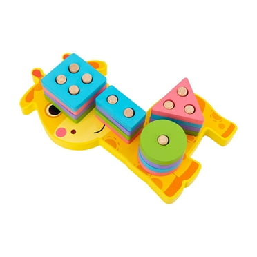 Twfbrm Baby Learning Playsets Animals Shape Sorting Toy For Toddlers With Wooden Blocks Enhances Hand-Eye Coordination Shape Matching And Mental Skills Gifts for 5-12 Years Boys Girls