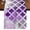 Purple, variant on Red Morocco 60 Inch Table Runner, Rustic Country Smear Street Mottled Art Farmhouse Dresser Scarf Cotton & Linen Tablerunner for Dining/Kitchen Island/Holiday Party Décor 13" x 60"
