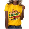 thumbnail image 1 of YDLCAFD T-Shirts Graphiques pour Femmes Mode Décontractée Imprimée Col Rond Manches Courtes Pull T-Shirt, 1 of 5