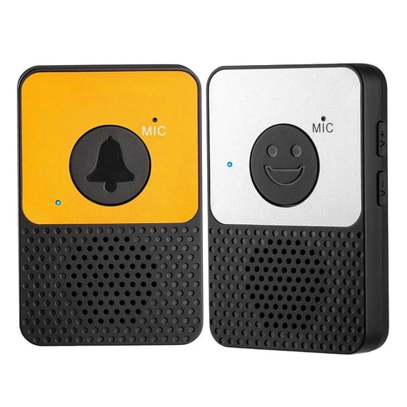 Wireless Doorbell,Full Duplex Intercom Doorbells Handsfree,8 Volume,1000Ft Range