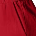 thumbnail image 6 of BODOAO Womens Linen Pants Soft Comfy Long Lounge Pants for Summer Office Dress Work Slacks Womans Summer Pants Drawstring Elastic Waist Trousers with Pockets Pockets Pants for Women Red S, 6 of 6
