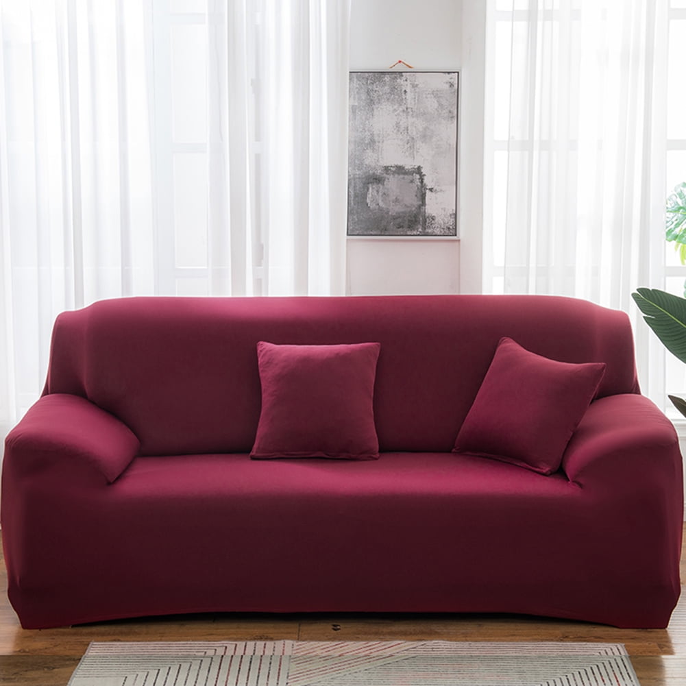 Sofa Slipcover L Shape Sofa Cover Sectional Couch Cover Spandex Non Slip with Elastic Bottom Furniture Protector Cover for for Home Decor 4-seater