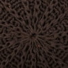 thumbnail image 5 of GDF Studio Agatha Modern Knitted Cotton Round Pouf, Brown, 5 of 7