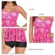 thumbnail image 3 of Trajes De Baño, Conjunto De Pantalones Cortos Para La Parte Superior Del Tanque De Natación, Pantalones Cortos De Natación Para Niños, Ligeros, Elásticos Y Elegantes Para Octpeak Rosa XL, 3 of 5