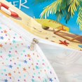 thumbnail image 4 of spefrowx Cartoon Summer Beach Bedding for Boys Girls, Blue Sunny Palm Coast Duvet Cover Full, Stars Reversible, 3pcs, 1 Duvet Cover and 2 Pillowcases, 4 of 6