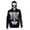 Black, variant on Men Full Face Mask Skeleton Skull Hoodie Halloween Costume Green S