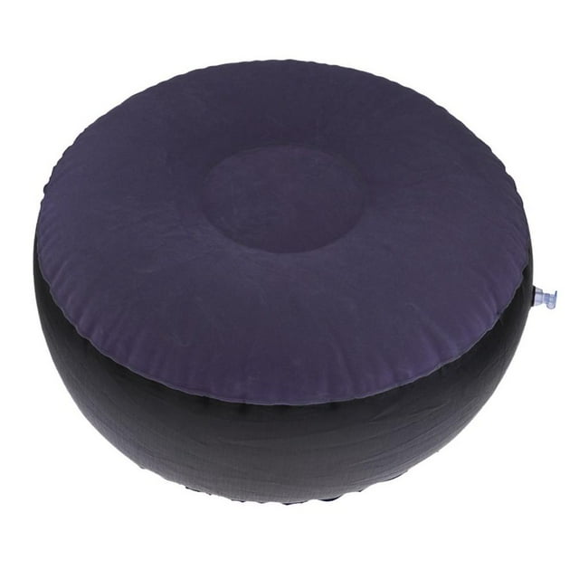 Inflatable Stool Ottoman Portable patio Air Footstool 62x32cm