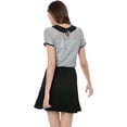 thumbnail image 4 of Unique Bargains Blouse en Dentelle à Col Contrastant Transparent pour Femmes, 4 of 6