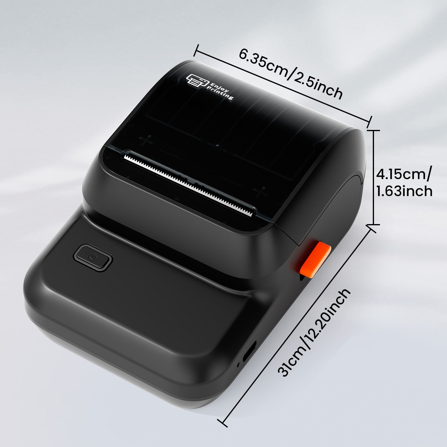 Phomemo M100 Portable Sticker Printer And 2 Roll Paper, Wireless Thermal Label Maker, Easy to Use, Prints 20-50 Mm Wide, for Home Office, School, Storage And Organization （Black）