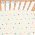 Crib Fitted Sheet Mattress Padding for The Bed Girl Child Toddler Pure