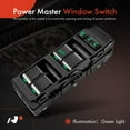 thumbnail image 3 of A-Premium Master Power Window Switch with 1 Single Auto Compatible with Chrysler 200 300 Sebring Dodge Avenger Caliber Dakota Magnum Jeep Compass Patriot Mitsubishi Raider Front Left Driver Side, 3 of 8