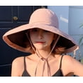 thumbnail image 3 of Sombrero de sol plegable reversible para mujer, sombrero de pescador con protección solar UV, ala ancha, gorra de playa de verano, 3 of 7