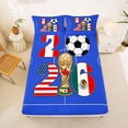 thumbnail image 5 of Erosebridal Cartoon Soccer Trophy Bed Sheets,Western Football Sport Games King Sheets For Kids Teens 4pcs, 5 of 6