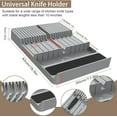 thumbnail image 4 of Large-capacity drawer-style knife organizer, suitable for storing knives in kitchen drawers., 4 of 7