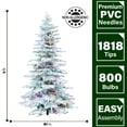 thumbnail image 2 of Árbol de Navidad Fraser Hill Farm de 9 pies con luces y soporte, 2 of 9
