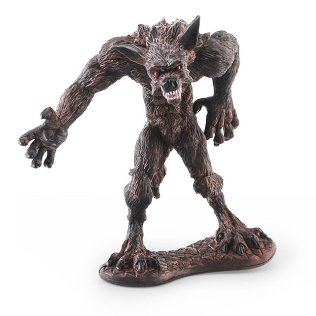 Simulated Sasquatch Figurine PVC Savage Werwolf Animal Model Statue Sculpture Educational Toy Home Office Desktop Decoration Ornament