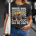 thumbnail image 4 of Monster Trucks Are My Jam Groovy Monster Truck Boys Toddlers TShirt, 4 of 6