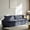 Navy, variant on 90" Modern 3-Seater Sofa for Living Room Comfy Compact Apartment Couch with Removable Cushion, No Assembly Required, Navy