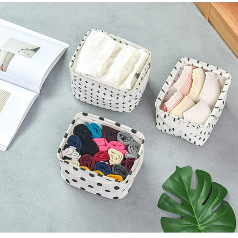 Oxford Cute Printing Foldable Storage Baskets Bins Clothes Desktop Mini  Boxes Organizers Makeup Book Baby Toy 