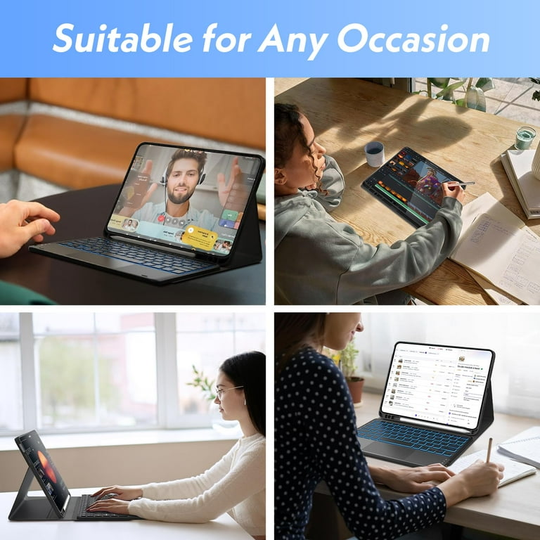 XZAMB Keyboard Case Compatible with iPad Pro 12.9 Inch 2017/2015