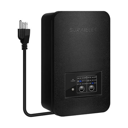 

LATSKGNT 200W Low Voltage Transformer with Photocell Sensor and Timer 120V AC to 12V/15V AC Multi Tap Outdoor Weatherproof for Landscape Lighting Individually Controlled Outputs