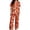 d-958Orange440, variant on MEZZALL Women Halloween Cartoon Print Pajama Set Lapel Collar Button Closure Short Sleeve Top With Long Pants Loungewear Sleep Set For Holiday Versatile 2 Piece Pjs