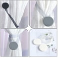 thumbnail image 7 of Grey Magnetic Curtain Tiebacks Strong Magnet No Drill Needed Adjustable Length For Bedroom Bathroom Living Room Kitchen Window Curtain Decoration Holdback, 7 of 7