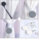 thumbnail image 1 of Sujetos magnéticos para cortinas - Imanes fuertes sin ganchos para taladros - Negro/blanco/gris - Anclajes de plástico de 4 cm para dormitorio, baño, salón, 1 of 6