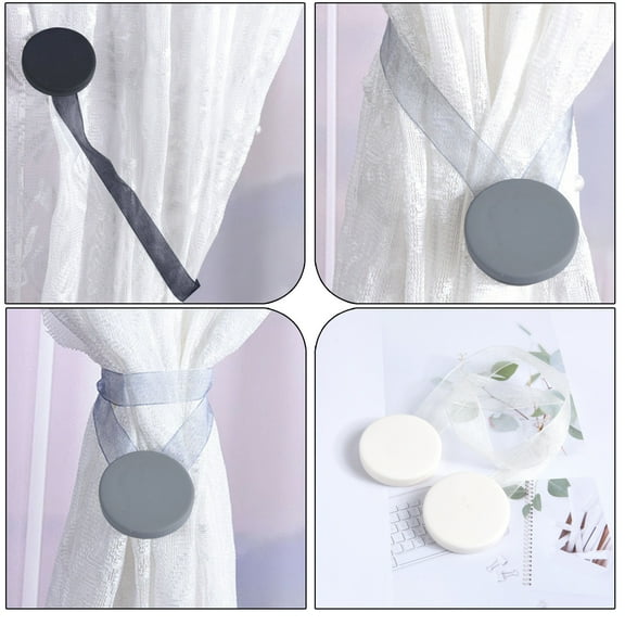 Viflosae Curtain Ties Curtain Tie Backs for Curtains Magnetic Curtain Tie for Bedroom and Bathroom Decoration Curtain Frame for Easy Installation and Adjustable Length
