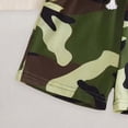 thumbnail image 7 of Kaprioy Toddler Baby Boy Clothes 12 18 24 Month 2T 3T Summer Outfit Letter Print T-Shirts Tee Top With Camouflage Elastic Drawstring Shorts Summer Outfit, 7 of 7