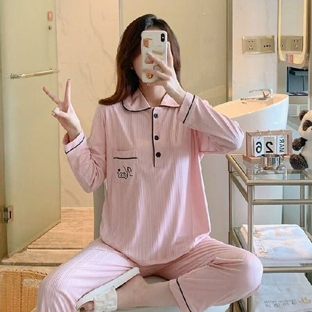

DanceeMangoo Women Pajamas Set Comfortable Long Sleeve Pijama Suit Casual Homewear Clothes Autumn Winter Pajama Sets Ladies Sleepwear