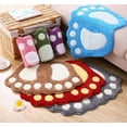 thumbnail image 2 of CJC Bathroom Rugs Mats Non-Slip Bath Toilet Mat Cute Big Feet Bathroom Shower Rugs Water Absorbent Doormat Floor Mat, 7 Colors & 3 Sizes, 2 of 3