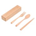 thumbnail image 4 of Dining Utensils Set, 4pcs/set Portable Tableware Wooden  For Adults For Camping Hiking, Backpacking For School Work For Children, 4 of 8