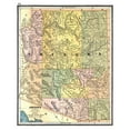 thumbnail image 2 of Johnson 15x17 White Modern Wood Framed Museum Art Print Titled - Arizona - Johnson 1888, 2 of 4