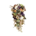 thumbnail image 3 of Bouquet de boda para la novia Flores falsas de la novia Novia sosteniendo ramo para la Aniversario de decoración de graduación, 3 of 7