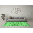 thumbnail image 3 of Ahgly Company Indoor Round Abstract Emerald Green Modern Area Rugs, 4' Round, 3 of 4