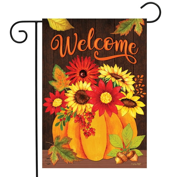Briarwood Lane Pumpkin Bouquet Fall Garden Flag