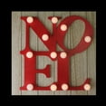 thumbnail image 2 of Northlight 10" Pre-Lit Red "Noel" Battery Operated Wall Decor, 2 of 2